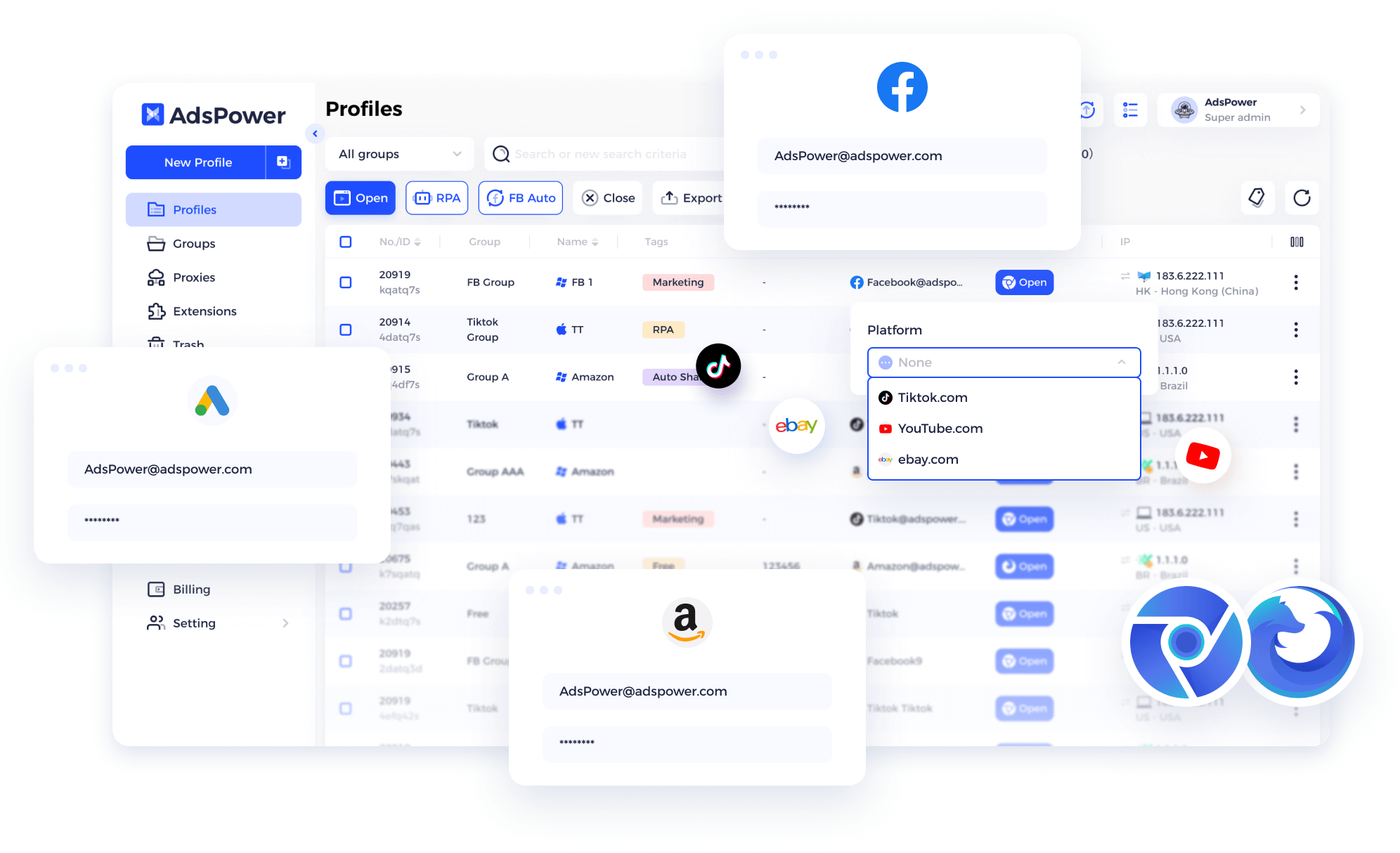 Secure Antidetect Browser for Multi-Accounts Secure Antidetect Browser for Multi-Accounts